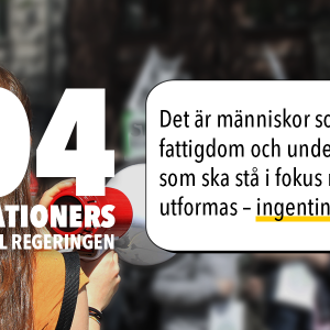 104 organisationers uppmaning till regeringen